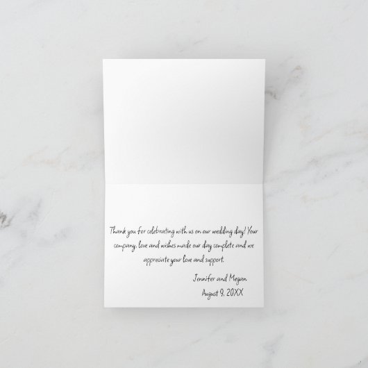 Rainbow  bedankkaart (Binnen)