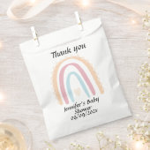 Rainbow Bedankt Baby shower Bedankzakje (Geknipt)