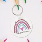 Rainbow bedankt leraar cadeau sleutelhanger