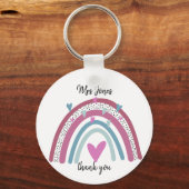 Rainbow bedankt leraar cadeau sleutelhanger (Voorkant)
