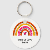 Rainbow bedankt leraar cadeausleutel ring sleutelhanger (Achterkant)