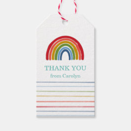 Rainbow Bedankt voor je plezier Cadeaulabel