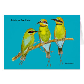 Rainbow Bee-Eater Bird Card