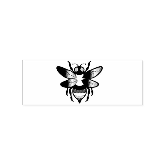 Rainbow Bee Thunder_Cove Rubberstempel (Gestempeld)
