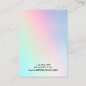 Rainbow-beeldscherm voor pasteelregenboogverhardin visitekaartje (Achterkant)