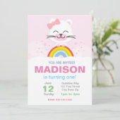 Rainbow Beer Birthday Uitnodiging (Staand voorkant)