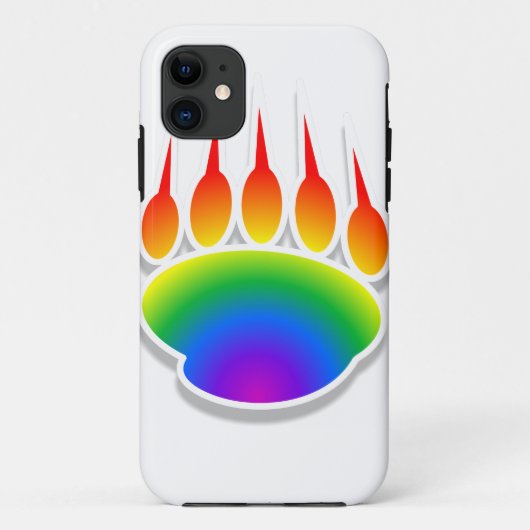 Rainbow Beer Paw Print Case-Mate iPhone Case (Achterkant)