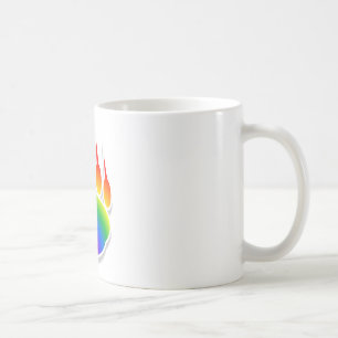 Rainbow Beer Paw Print Koffiemok
