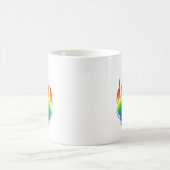 Rainbow Beer Paw Print Koffiemok (Center)