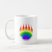 Rainbow Beer Paw Print Koffiemok (Links)