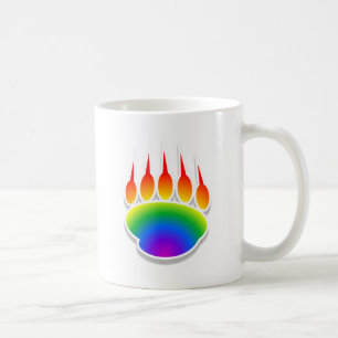 Rainbow Beer Paw Print Koffiemok
