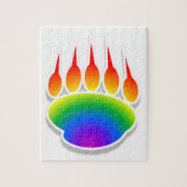 Rainbow Beer Paw Print Legpuzzel (Verticaal)