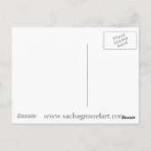 Rainbow Begonia flower waterverf originele kunst Briefkaart (Achterkant)