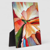 Rainbow Begonia flower waterverf originele kunst Fotoplaat (Zijkant)