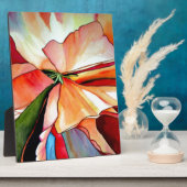 Rainbow Begonia flower waterverf originele kunst Fotoplaat (Zijkant)