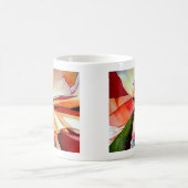 Rainbow Begonia flower waterverf originele kunst Koffiemok (Center)