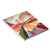 Rainbow Begonia flower waterverf originele kunst Notitieblok (Schuin)