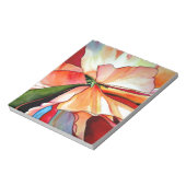 Rainbow Begonia flower waterverf originele kunst Notitieblok (Linkerzijde)