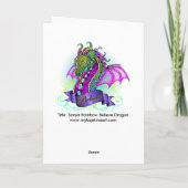 Rainbow Believe Dragon Art Card "Sonya" Kaart (Achterkant)