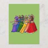 Rainbow Belly Dancer Art Belly Dance Briefkaart (Voorkant)