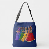 Rainbow Belly Dancer Art Belly Dance Troupe Crossbody Tas (Achterkant)