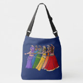 Rainbow Belly Dancer Art Belly Dance Troupe Crossbody Tas (Voorkant)