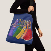 Rainbow Belly Dancer Art Belly Dance Troupe Crossbody Tas (Dichtbij)