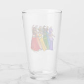 Rainbow Belly Dancer Art Belly Dance Troupe Glas (Achterkant)