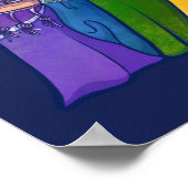 Rainbow Belly Dancer Art Belly Dance Troupe Poster (Hoek)