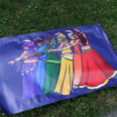 Rainbow Belly Dancer Art Belly Dance Troupe Spandoek