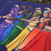 Rainbow Belly Dancer Art Belly Dance Troupe Spandoek