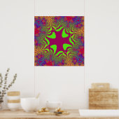 Rainbow Berry Cross Poster (Keuken)