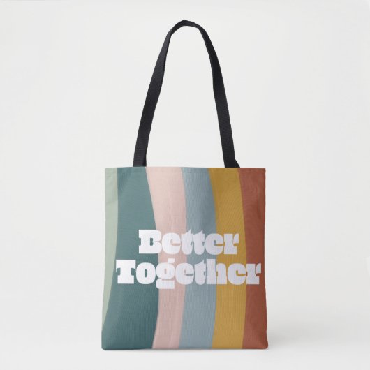Rainbow Better Together Tote Bag (Voorkant)