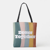 Rainbow Better Together Tote Bag (Achterkant)