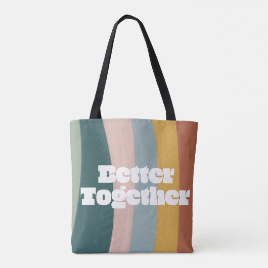 Rainbow Better Together Tote Bag (Achterkant)
