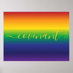 Rainbow Bible Quote Gezegde Poster
