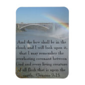 Rainbow Bible Scripture Magnet Magneet (Verticaal)