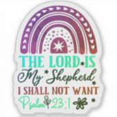 Rainbow Bible Verse Sticker (Voorkant)
