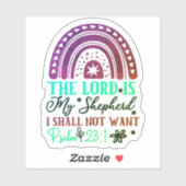 Rainbow Bible Verse Sticker (Vel)