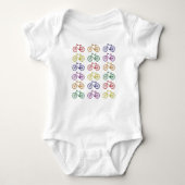 Rainbow Bicycles Baby Bodysuit (Voorkant)