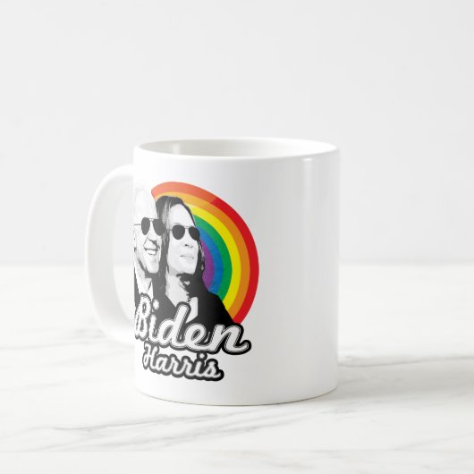 Rainbow Biden Harris Aviators Koffiemok (Voorkant links)