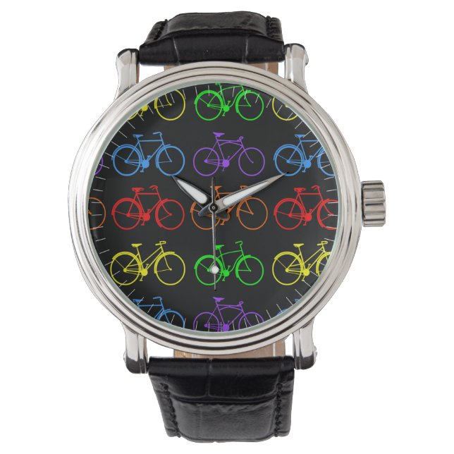 Rainbow Bikes Horloge (Voorkant)