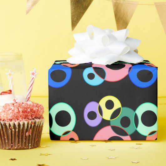 Rainbow Billiard Balls ontwerp Cadeaupapier (Verjaardagsfeest)