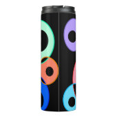 Rainbow Billiard Balls ontwerp Thermosbeker (Achterkant)