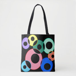Rainbow Billiard Balls ontwerp Tote Bag