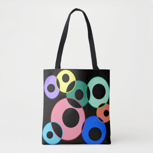 Rainbow Billiard Balls ontwerp Tote Bag (Voorkant)