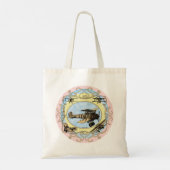 Rainbow Biplane-Canvas tas (Achterkant)