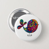 Rainbow Bird Button (Voorkant /achterkant)