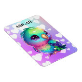 Rainbow Bird & Hearts Magneet (Rechterzijde)