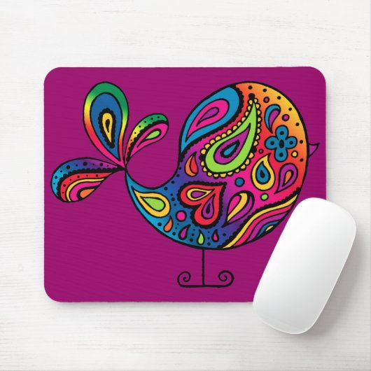 Rainbow Bird Mousepad Muismat (Met muis)